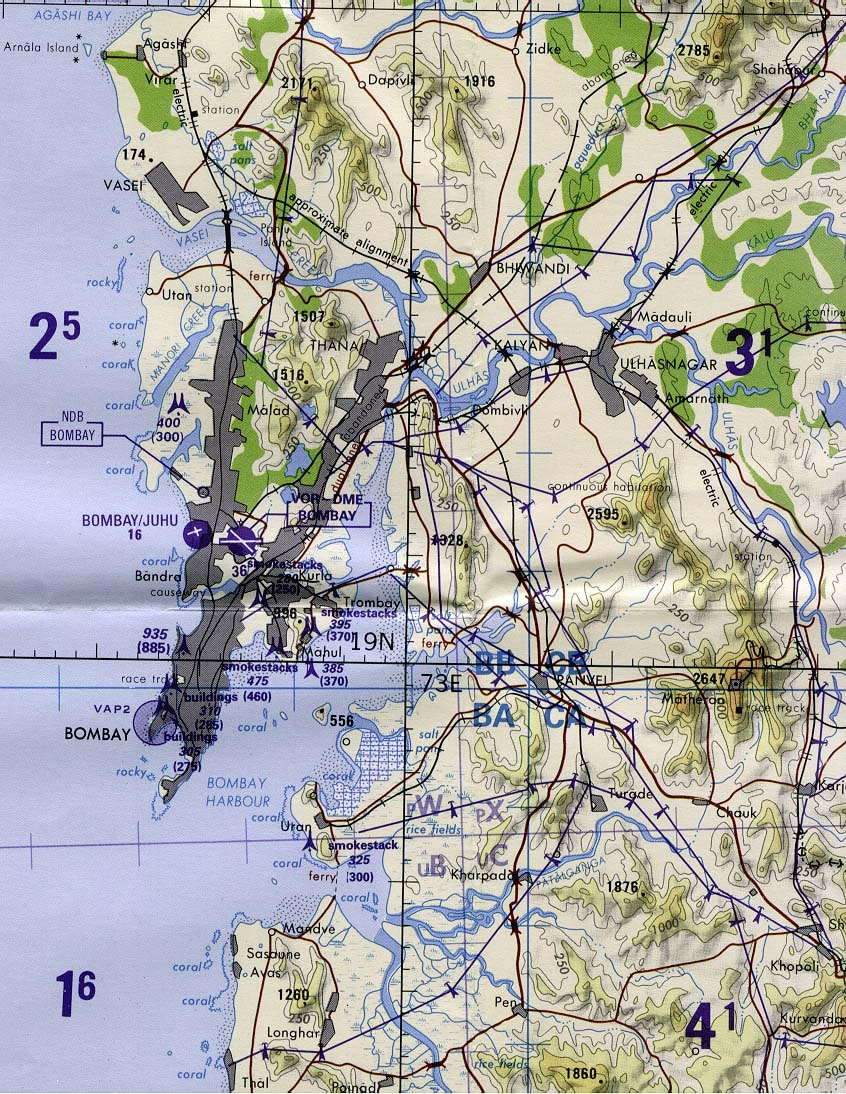 Bombay-Map-Tactical-Pilotage-Chart