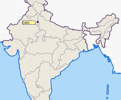 Location of Delhi - Maps of India