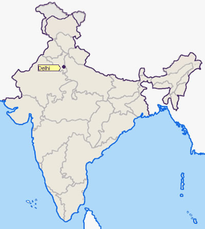 Location Of Delhi Maps Of India