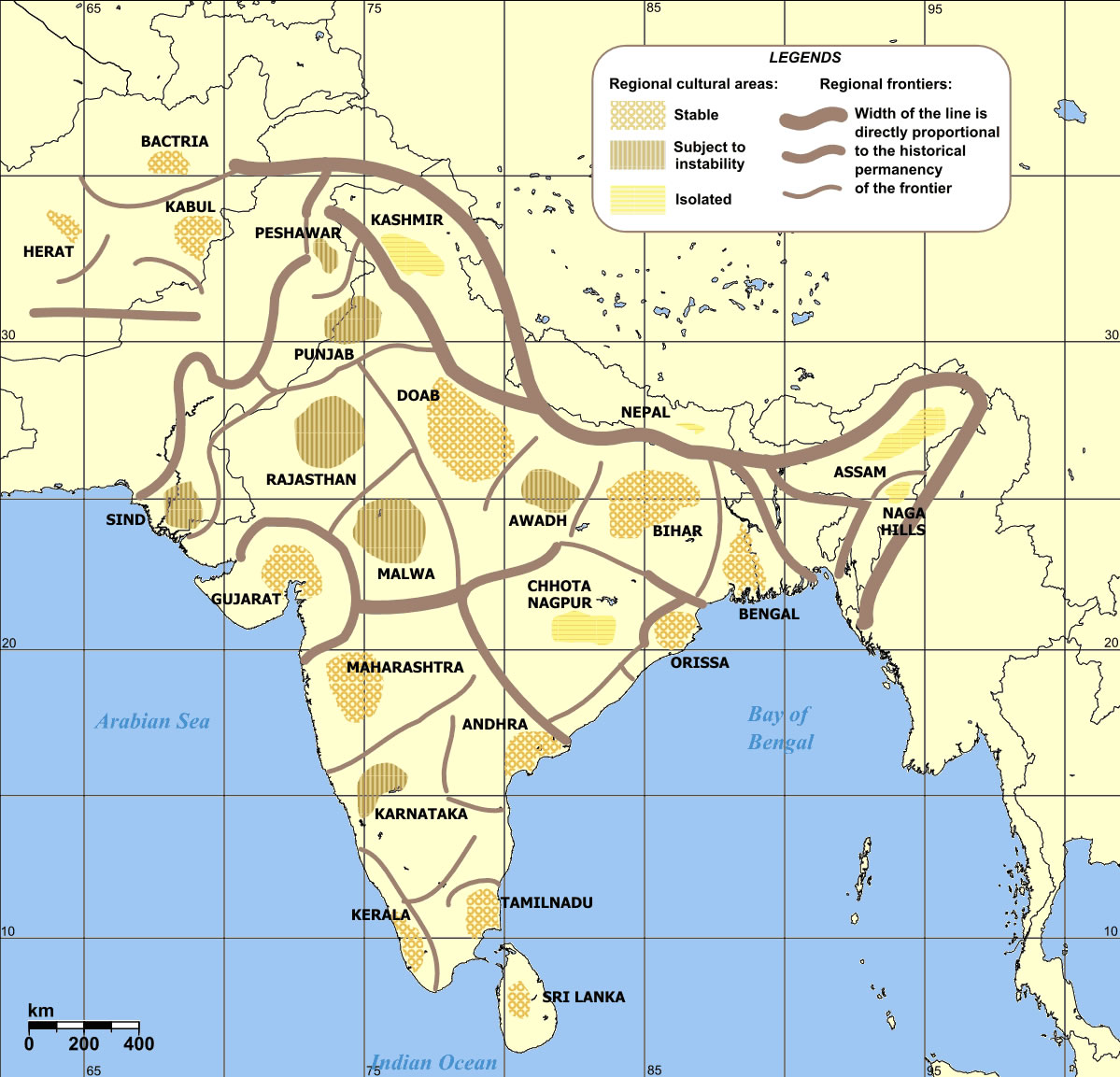 cultural-regional-areas-of-india-map