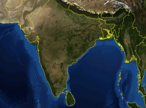 india-satellite-map