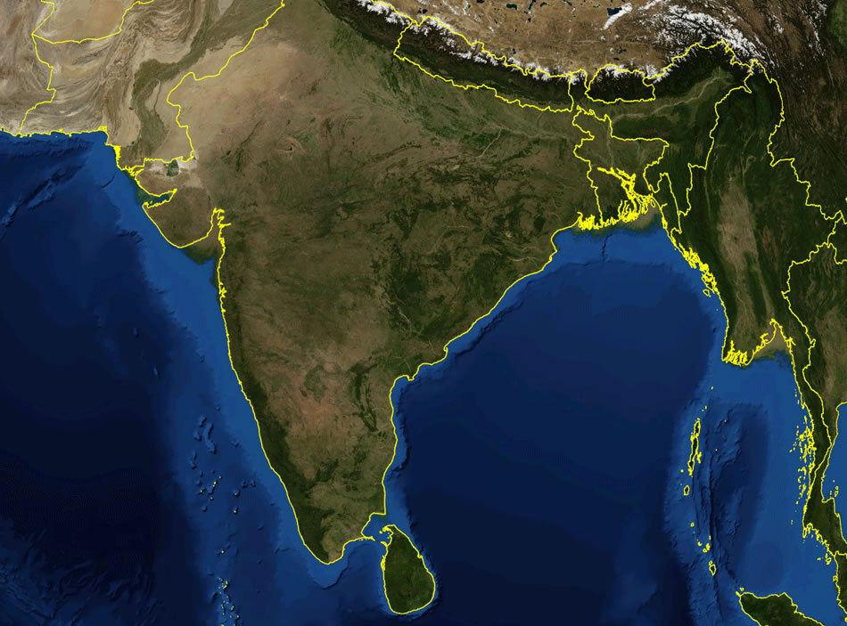 india-satellite-map