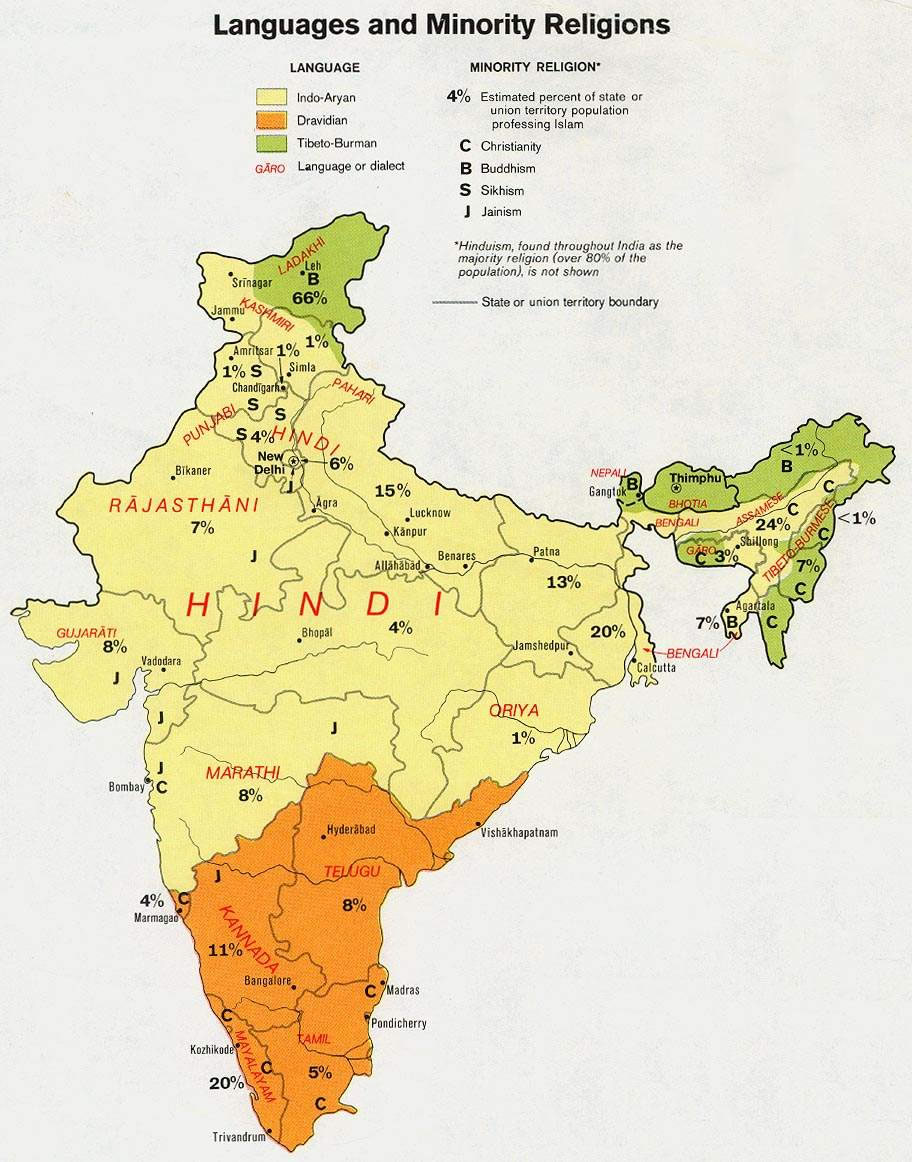 languages-and-religions-map-of-india-1973