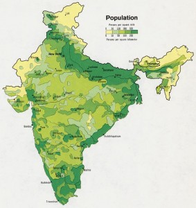 population-map-of-india-1973