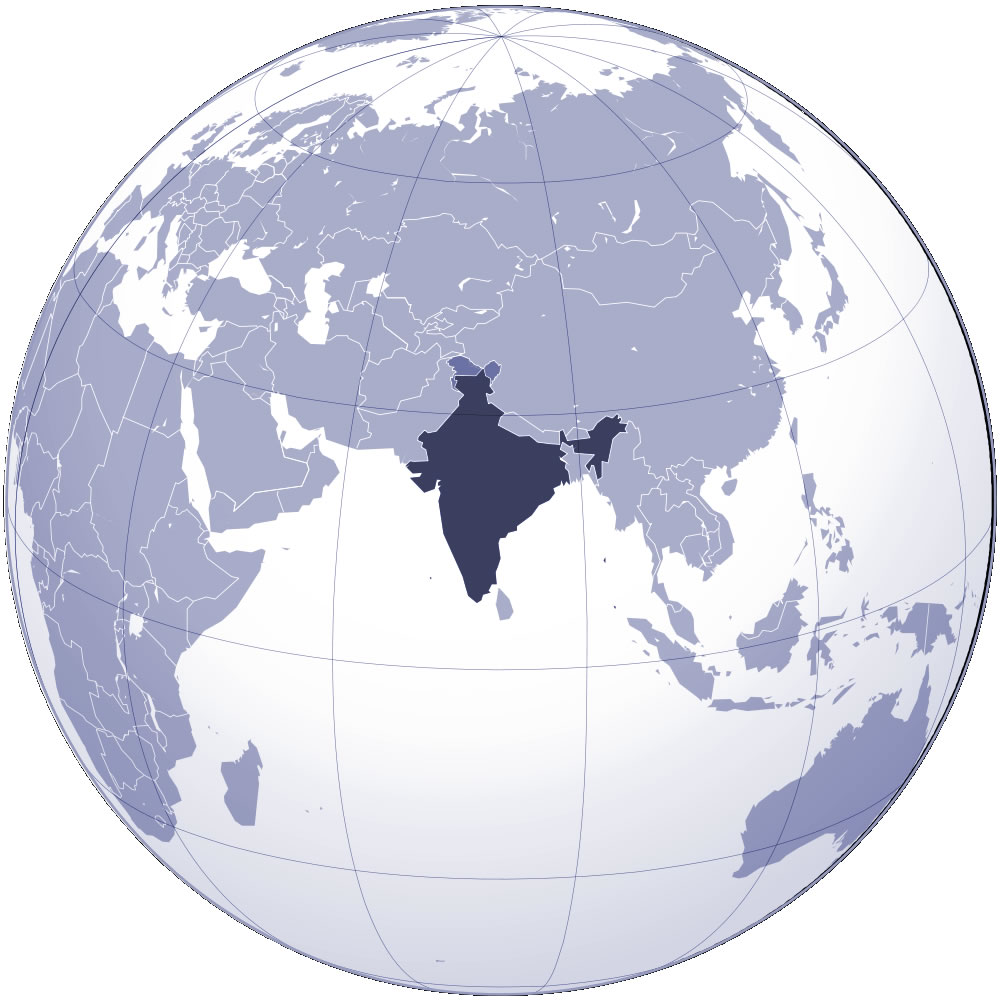 where-india-located