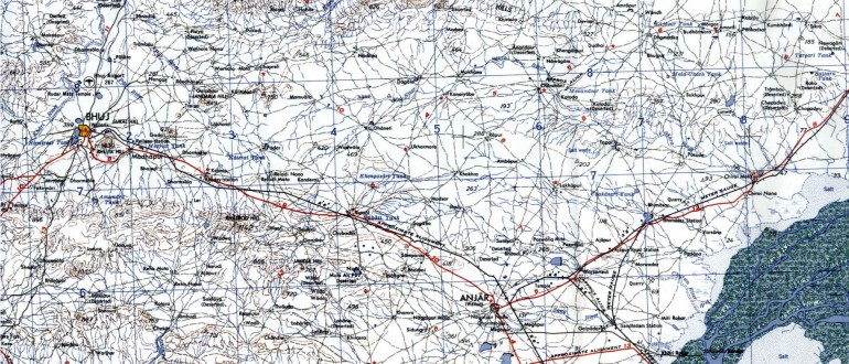 Bhuj-Anjar-Area-Gujarat-Topographic-Map-1955