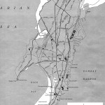 Bombay India historical map 1954 City Plan