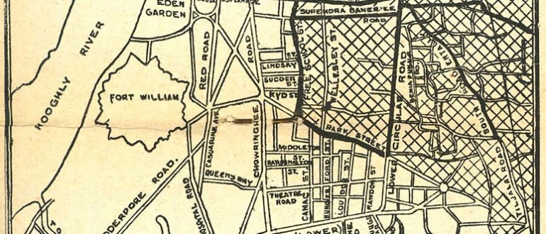 Calcutta-map-1945-City-Plan