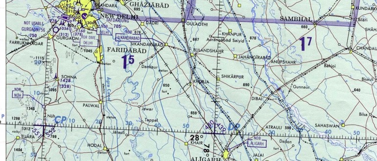 Delhi-and-Agra-Operational-Navigation-Chart
