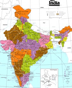 India-regions-citys-map