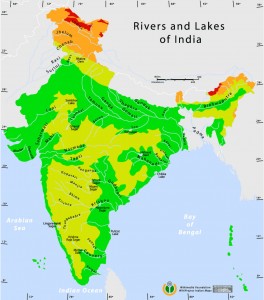 Rivers-and-lakes-topographic-map