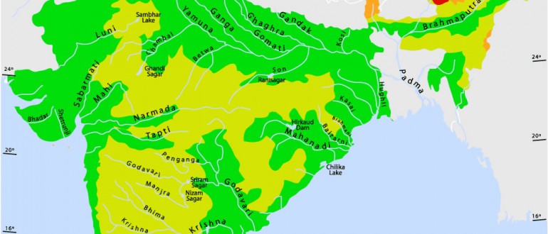 Rivers-and-lakes-topographic-map