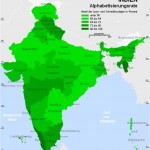 Alphabetisierungsrate indien karte