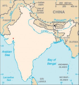 blank-colored-india-map