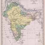 Historical map of India in 1760