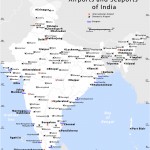 India airports and seaports map