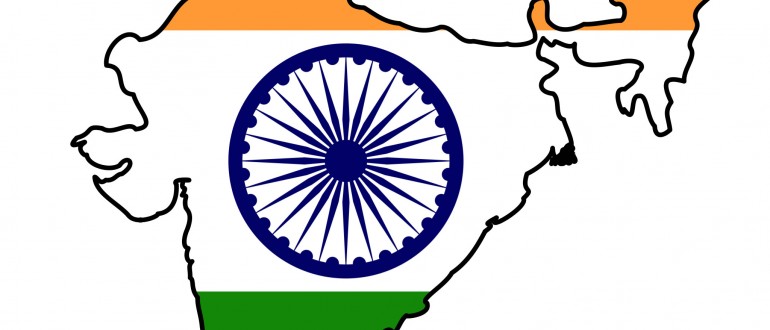 india-flag-map