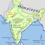 India geographical map