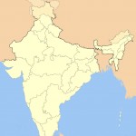 India locator map blank