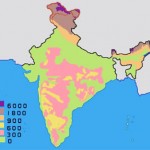 India physical map