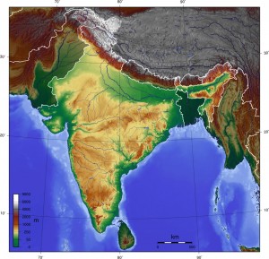 india-topographic-blank-map