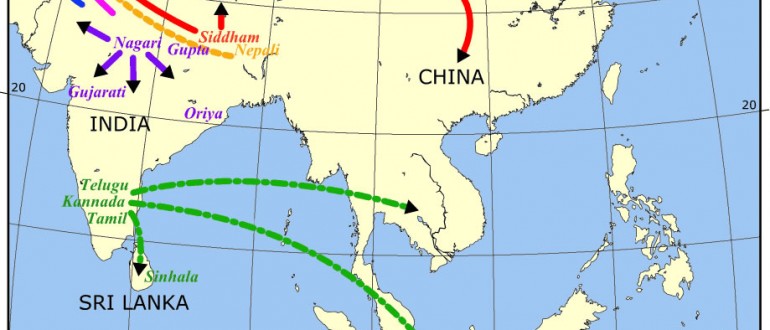 language-travel-from-india-map
