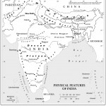 Physical features of India map