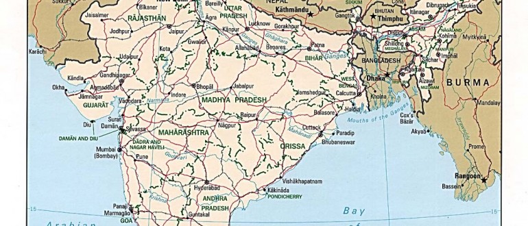political-map-of-india-1996