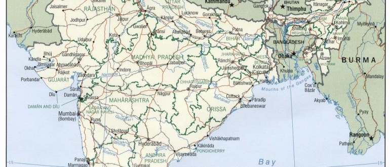 political-map-of-india-2001