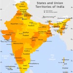 State and union territories India map